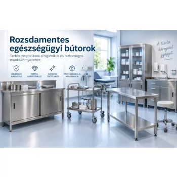  Rozsdamentes egészségügyi bútor