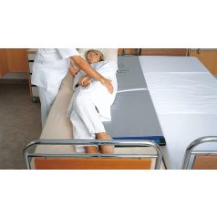 Patient transfer sheet, patient handling strap, patient turning disc
