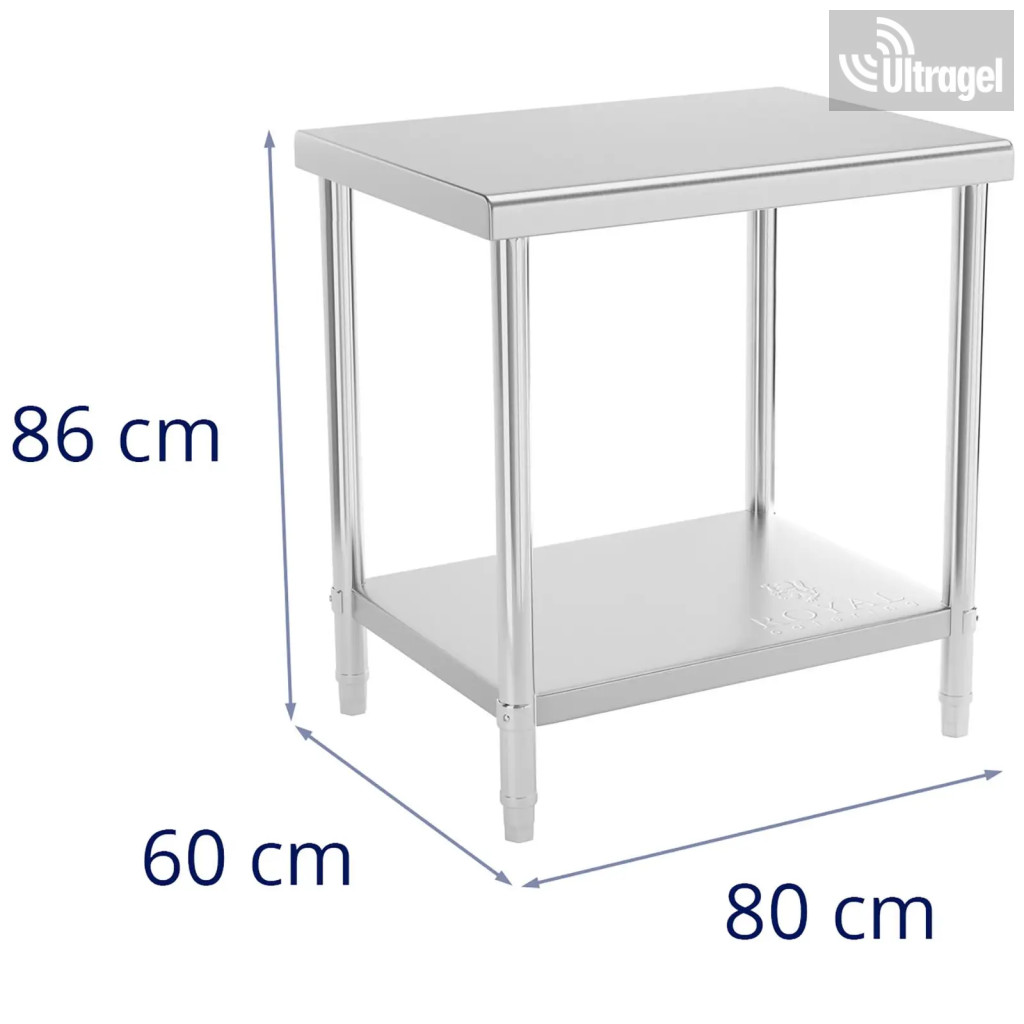 AISI 304 sterilizáló asztal | 80 × 60 cm – 2