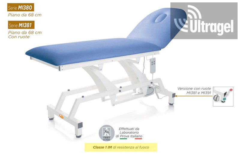 MI390 elektromos vizsgálóágy | 90 cm, 200 kg – 2