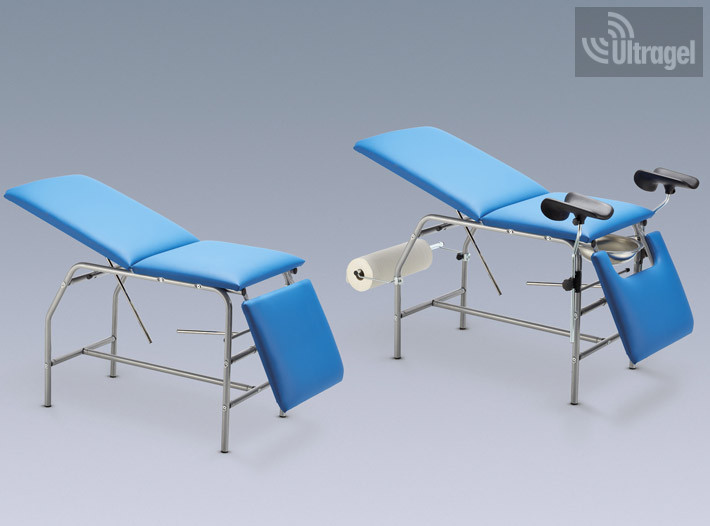Krómozott nőgyógyászati vizsgálóágy | 110 kg – 1