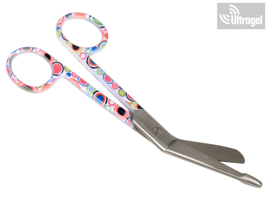 Buborékmintás kötszervágó olló | 14 cm – 1
