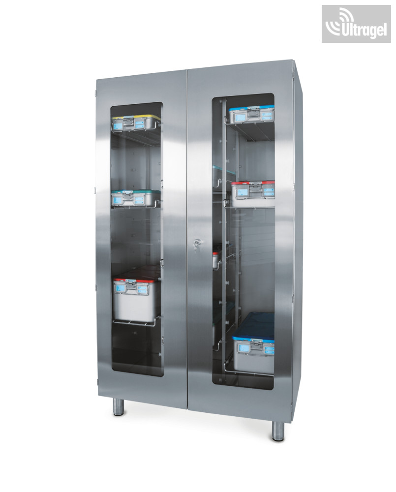 AISI 304 sterilkonténer-tároló szekrény – 1